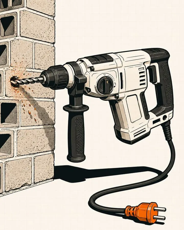 Ilustración de percutores con cable