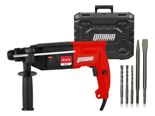 Omaha Rotomartillo Taladro Percutor Omaha 800W SDS Plus 24mm 3J + Accesorios