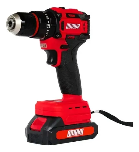 Omaha Taladro Atornillador Percutor Brushless Omaha 20V 45Nm 2 Baterías Cargador