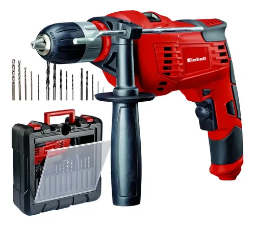 Einhell Taladro Percutor Einhell Tc-id 1000 Kit Maletín Y Mechas Color Rojo Frecuencia 50 Hz