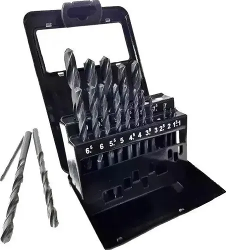 Lusqtoff Set Juego Mechas Acero Rapido 19 Pzs Metal 1 A 10 Lusqtoff