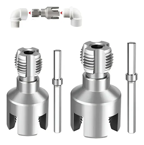 Set Terrajas Pvc Ppr Ppn 1/2 + 3/4 Caños 20 25mm P/ Taladro Acero
