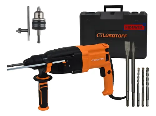 Lüsqtoff Rotomartillo 850w Sds Plus Taladro Percutor + Mandril 13mm Naranja 50 Hz