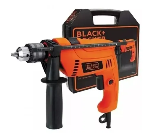 Black+Decker Taladro Percutor Black Decker Hd650k 13mm 650w Maletín Color Naranja Frecuencia 50 Hz