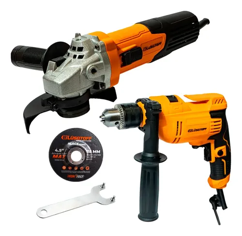 Lusqtoff Combo Amoladora 115mm 720w + Taladro Percutor 710w Lusqtoff