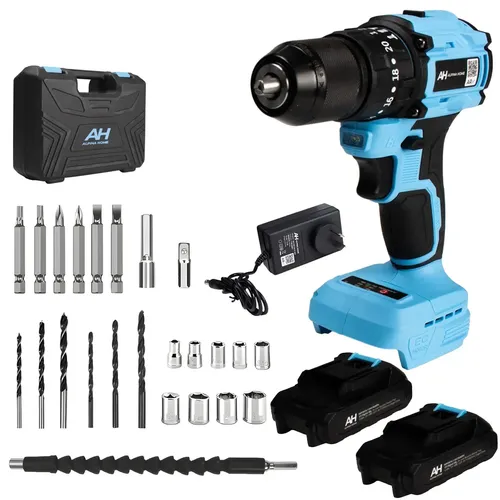 Alpina Taladro Percutor Atornillador Inalambrico 13 Mm Brushless + Bateria Adicional 21v 2.0 Ah Maletin Alpina